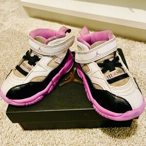 Air Jordan Kids Shoes - Purple and Black